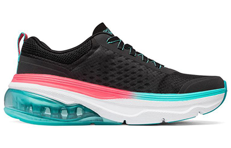 (WMNS) Skechers Max Cushioning Air 'Black Green' 128062-BKTQ