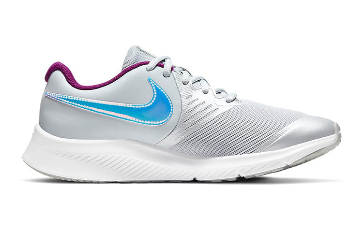(GS) Nike Star Runner 2 'Grey Purple Laser' CW3294-001