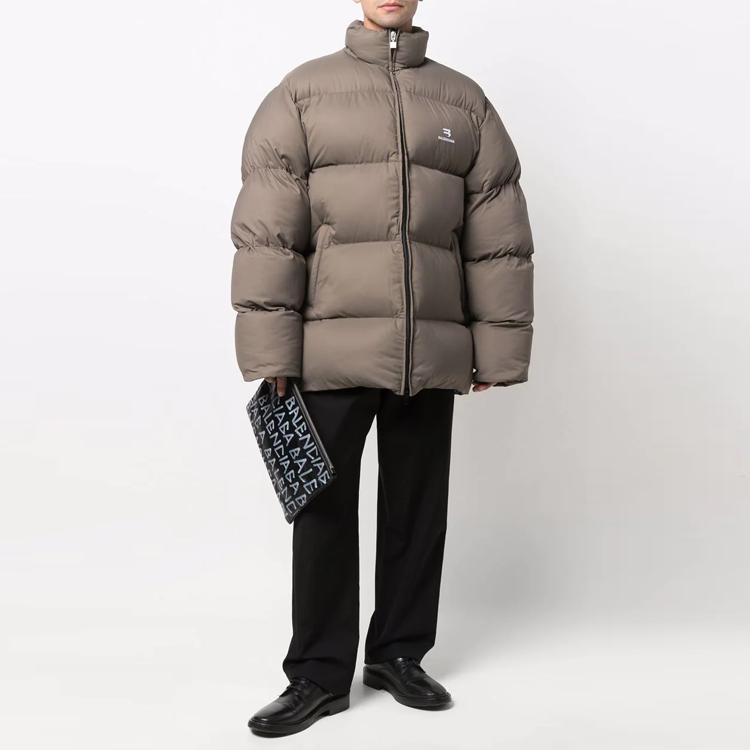 Balenciaga Sporty B Puffer Jacket 'Brown' 681440TJO032122