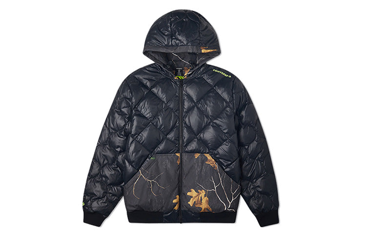 Converse Real Tree Reversible Jacket Leaves Printing 'Black' 10020223A01