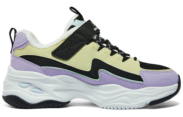 (GS) Skechers Sport Running Shoes 'Purple Yellow Black' 302581L-BKMT