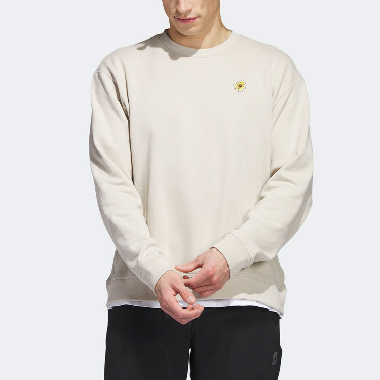 adidas Adicross x Burning Cart Layer Crew Golf Sweatshirt 'Beige' HS5607