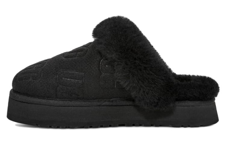 (WMNS) UGG Disquette Felted Slipper 'Black' 1143986-BLK