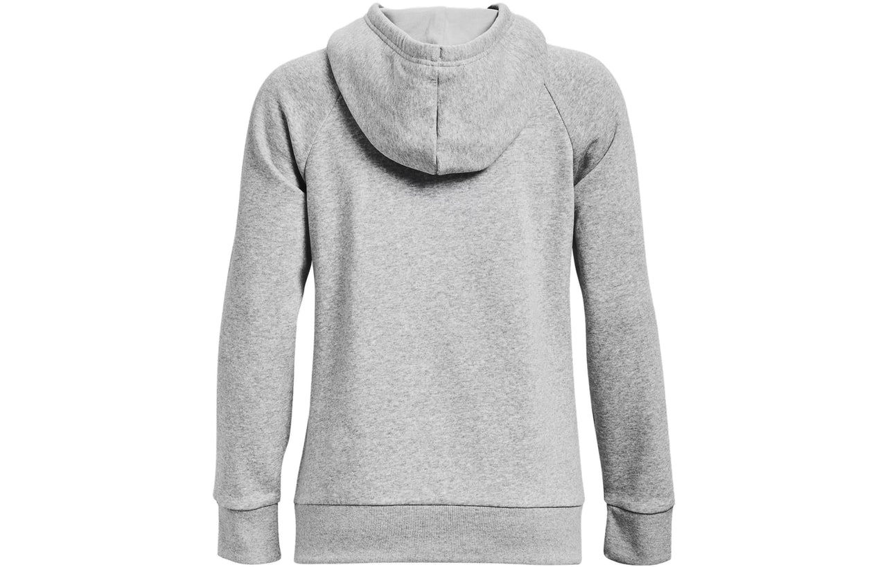 (WMNS) Under Armour Rival Fleece Big Logo Hoodie 'Light Grey' 1379501-012
