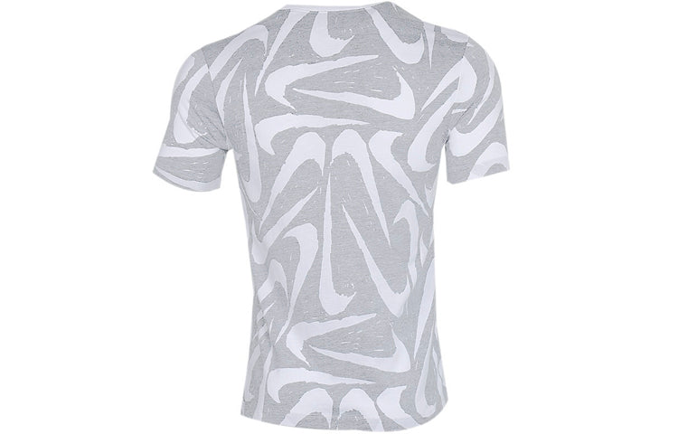 Nike MENS Sportswear Logo Print Crew-neck Short Sleeve Grey Gray CK2376-010