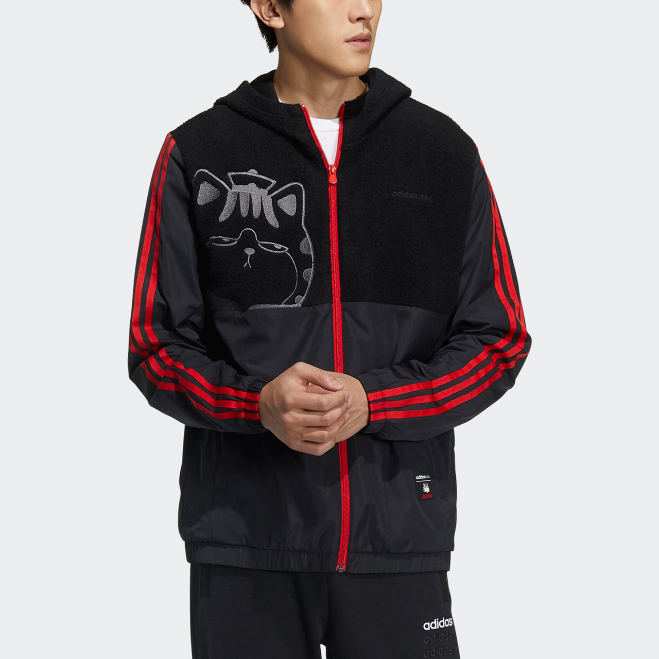 adidas neo x Crossover M Cny Ww Jkt Casual Sports Hooded Jacket Black GP5763