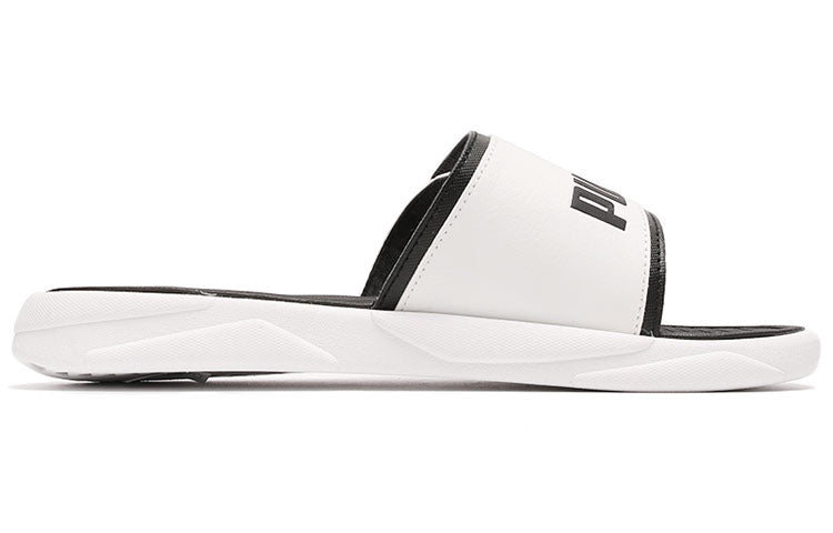 PUMA Royalcat Comfort Slides 'White Black Chili Pepper' 372280-11
