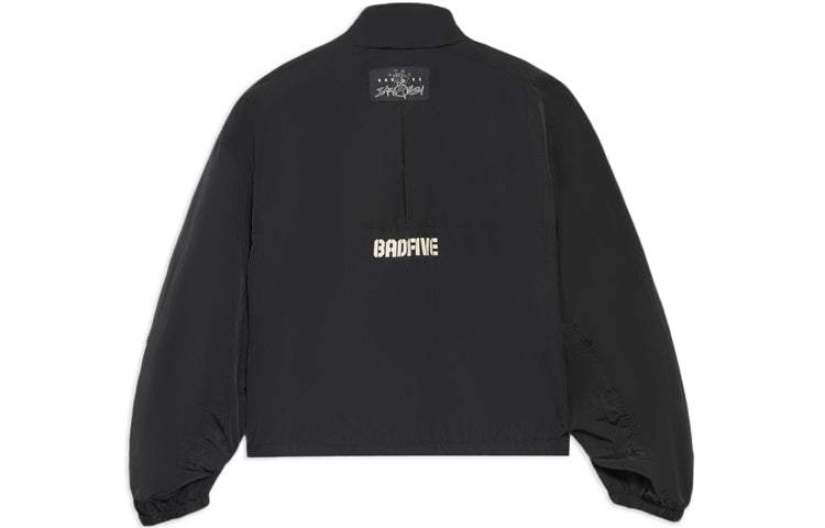 Li-Ning BADFIVE Casual Stand Collar Loose Printing Jacket 'Black' AFDS086-3