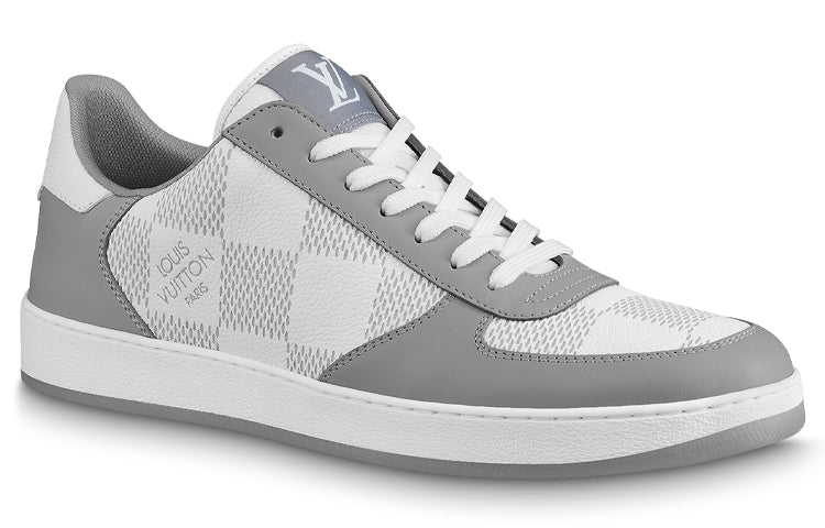 LOUIS VUITTON LV Rivoli Sneakers 'Grey with Plaid' 1A9ZEO