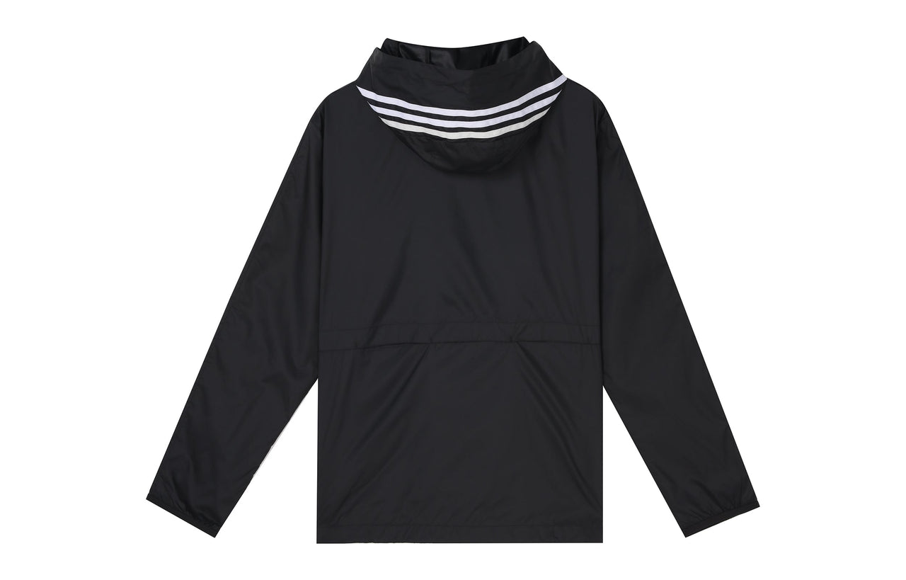 adidas MENS Classic 3-stripes Windbreaker Jacket Black GQ0600