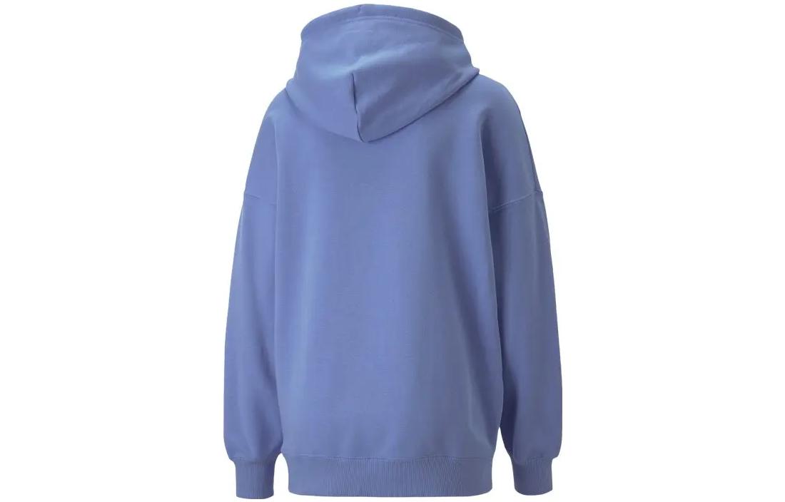 (WMNS) PUMA Downtown Oversized Graphic Hoodie 'Blue' 537633-23