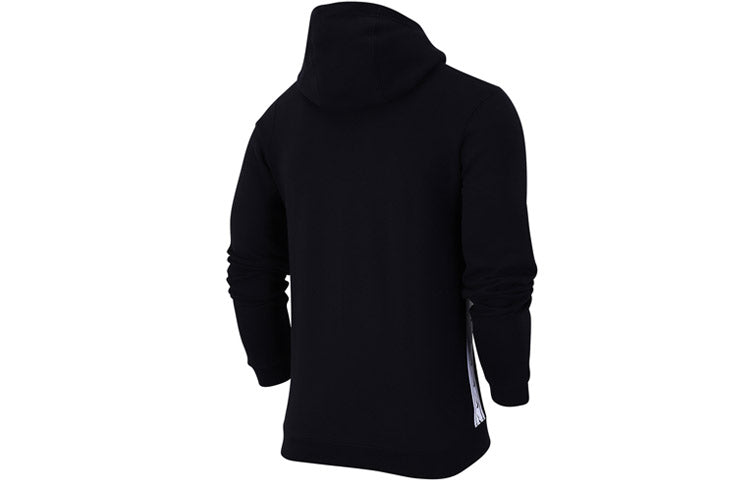 Nike Logo Fleece Stay Warm Casual Sports Hooded Jacket Black CV4586-010