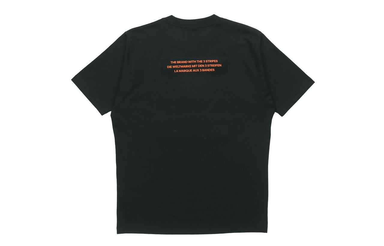 adidas originals Logo Round Neck Short Sleeve Tee For Men Black H09347