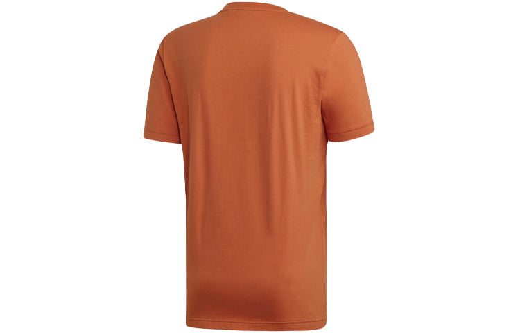 adidas MH Bos Tee Gym Training Sports Round Neck Short Sleeve Khaki Brown EB5243