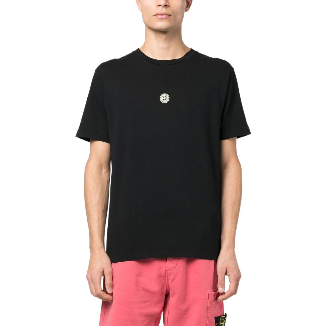 STONE ISLAND Plain Logo T-shirt 'Black' 78152NS87-V0029