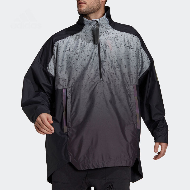 adidas Myshelter Wind Ready Jacket 'Black Halo Blue' GM4378