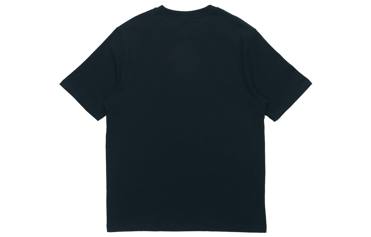 Li-Ning Box Logo T-shirt 'Black Red' AHSP611-2