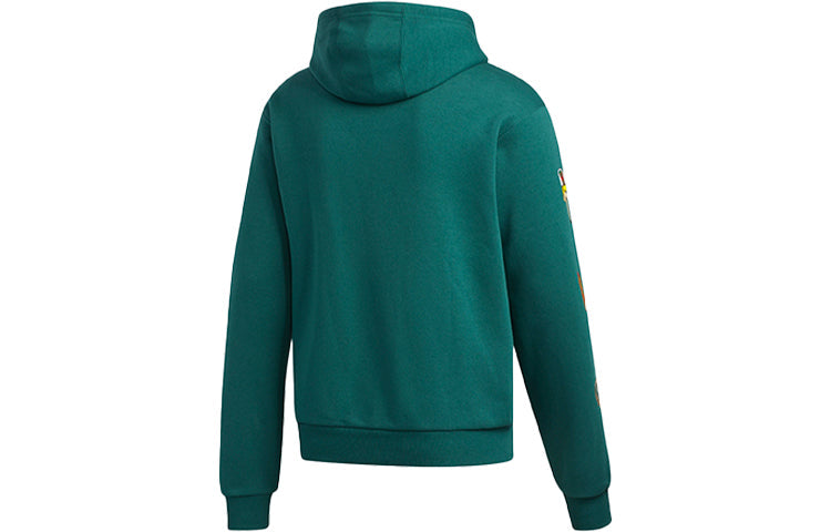 adidas originals Casual Sports logo Pullover Long Sleeves Green EC7335