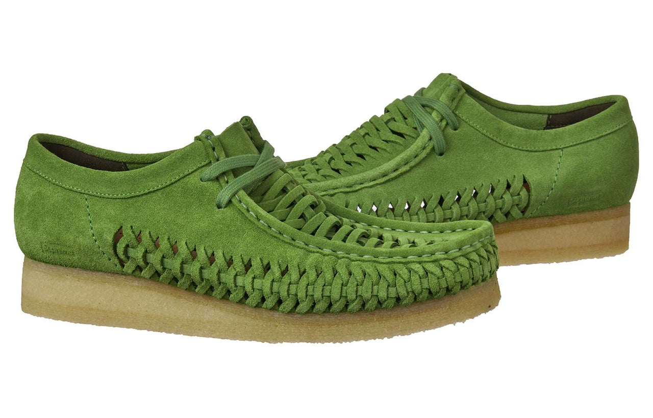 Clarks x Supreme Woven Wallabee 'Green' 26160848