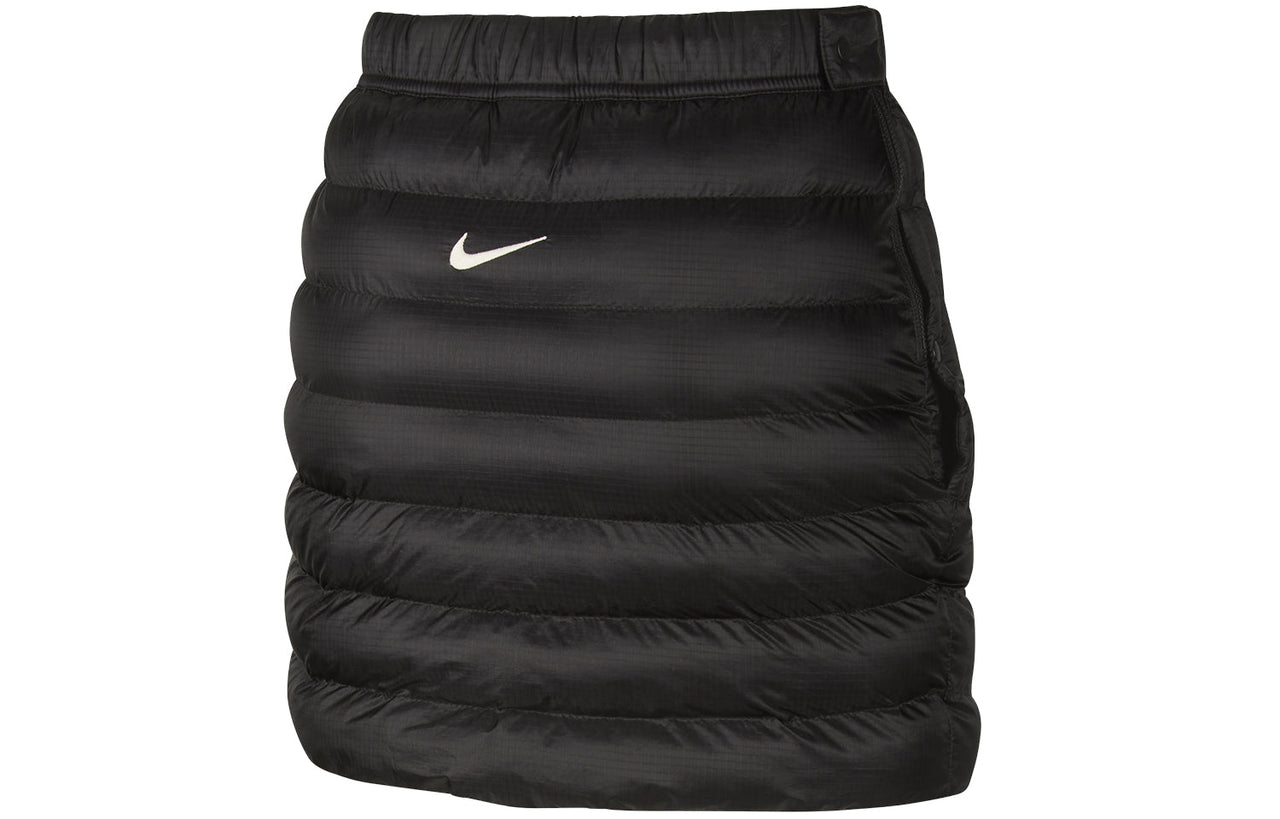 (WMNS) Nike x Stussy Logo Skirt 'Black White' DC1089-010