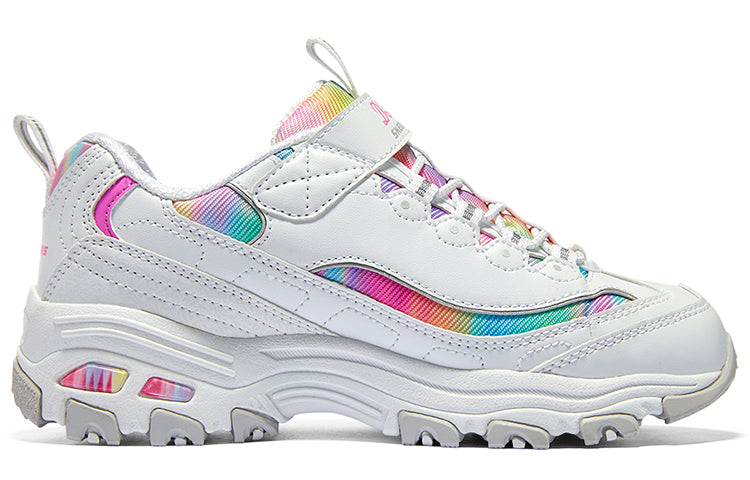 (GS) Skechers DLITES Low 'White Multi' 303905L-WMLT