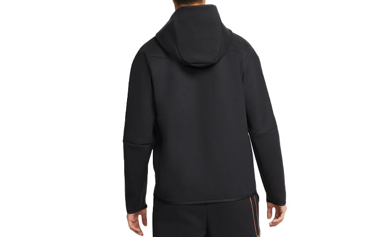Men's Nike Full-Length Zipper Cardigan Reflective Sports Jacket Black DD4803-010