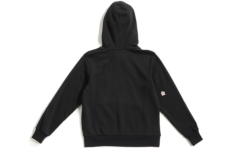 (WMNS) Nike Flc Emb Fruit Small Embroidered hooded Long Sleeves Pullover 'Black' CJ2167-010