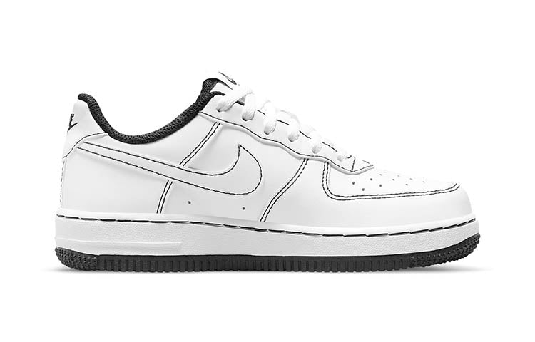 (PS) Nike Force 1 'Contrast Stitch - White Black' DC9672-104