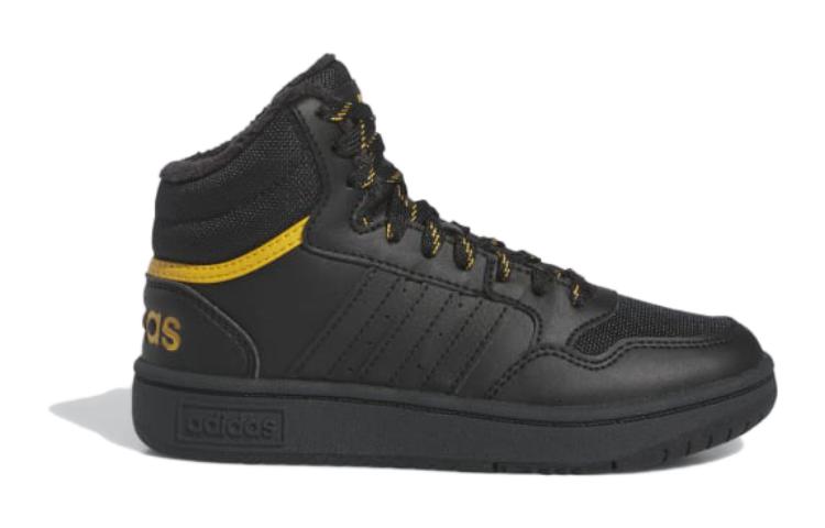(PS) adidas Hoops 3.0 Mid J 'Black Preloved Yellow' IF7736