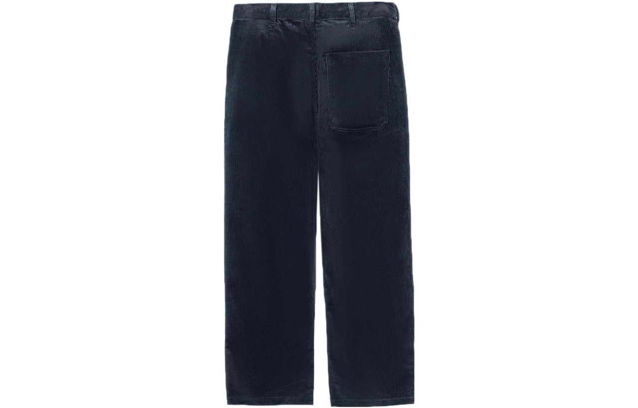 Li-Ning Embroidered Logo Woven Straight Pants 'Midnight Navy' AKXR457-3