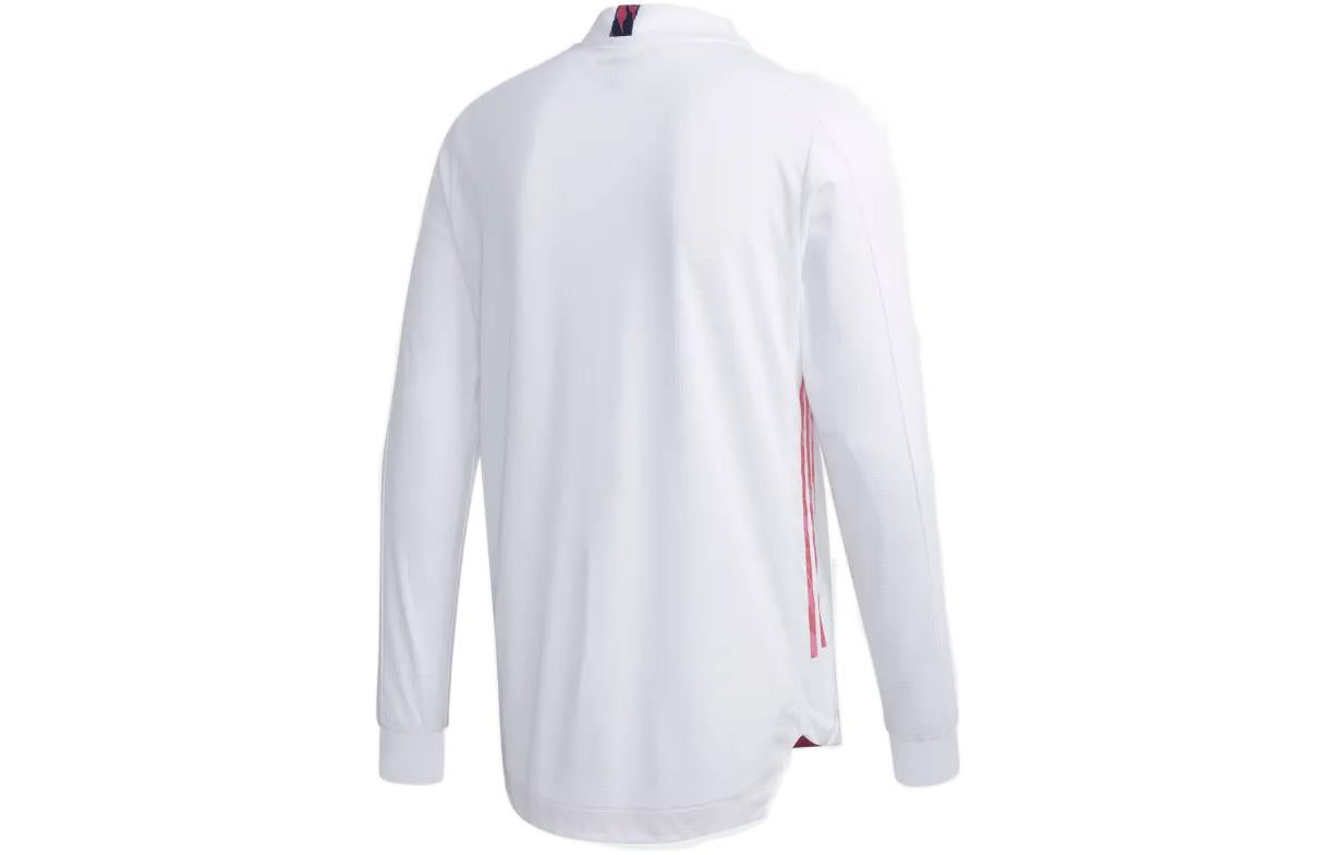 adidas Real Madrid 20/21 Authentic Home Long Sleeve Jersey 'White Navy' FQ7488