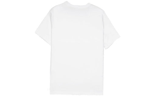 Nike Sportswear Big Swoosh Tee Casual Large Black Red Short Sleeve 'Black Red White' AR5191-100