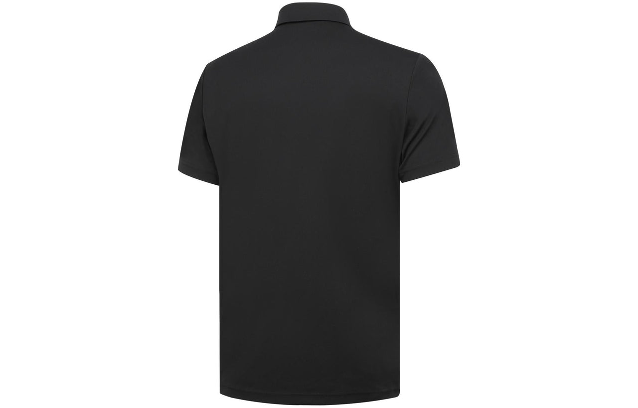 Li-Ning Logo Training Polo Shirt 'Black' APLT031-1