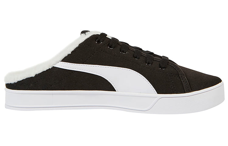 PUMA Bari Mule Sherpa Casual Sneakers Black/White 375953-01