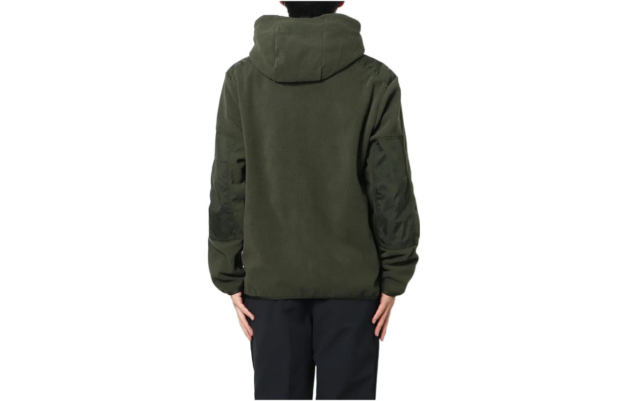 Nike Sportswear Logo Embroidered Hooded Solid Color Jacket 'Dark Green' DD4883-355
