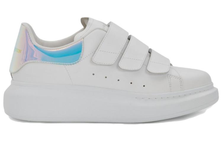 (WMNS) Alexander McQueen Oversized Sneaker 'White Iridescent' 708074WHXM29035