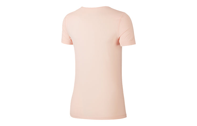 (WMNS) Nike PRO MESH Training Tops Gym Short Sleeve Pink AO9952-664