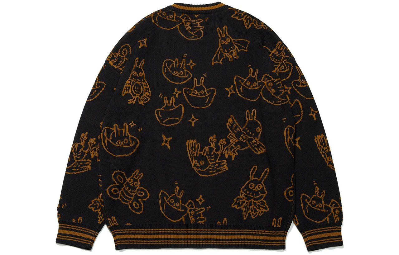 Li-Ning Rijindoujin All-Over Print Sweater 'Black Brown' AMBT007-2