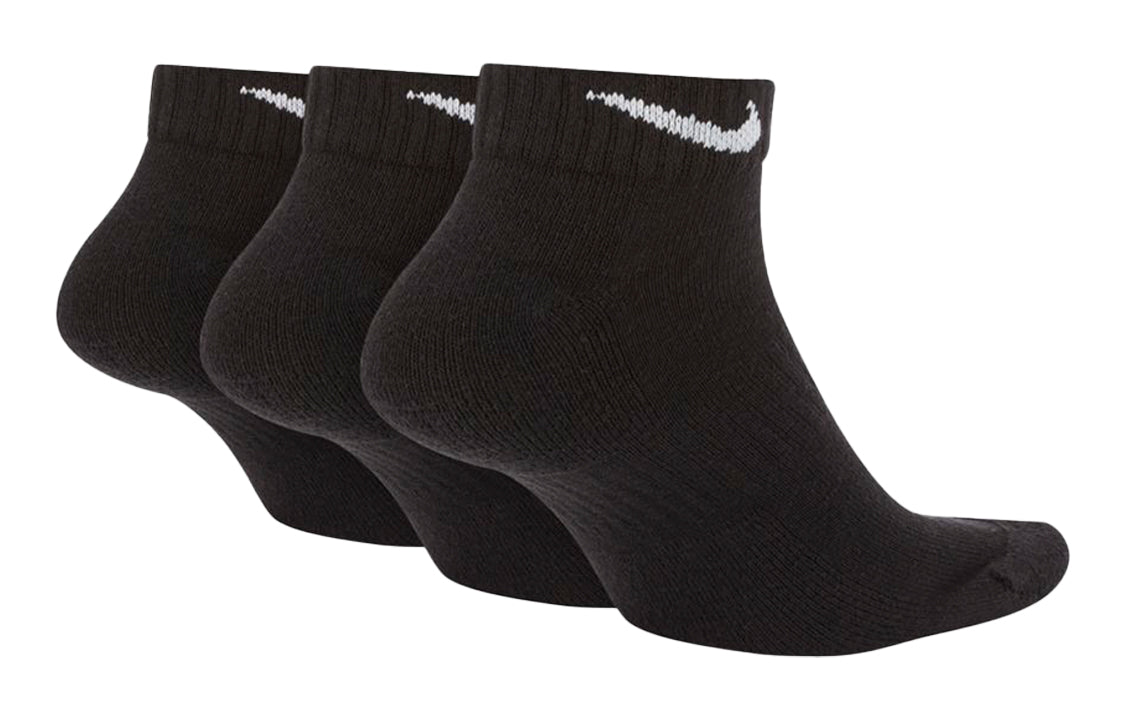 Nike Shock Absorption Training Socks Couple Style 3 Pairs Black SX7670-010