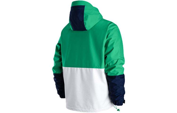 Nike SB Storm-FIT Woven Fleece Colorblock Skateboard Hooded logo Jacket Green DH2626-310