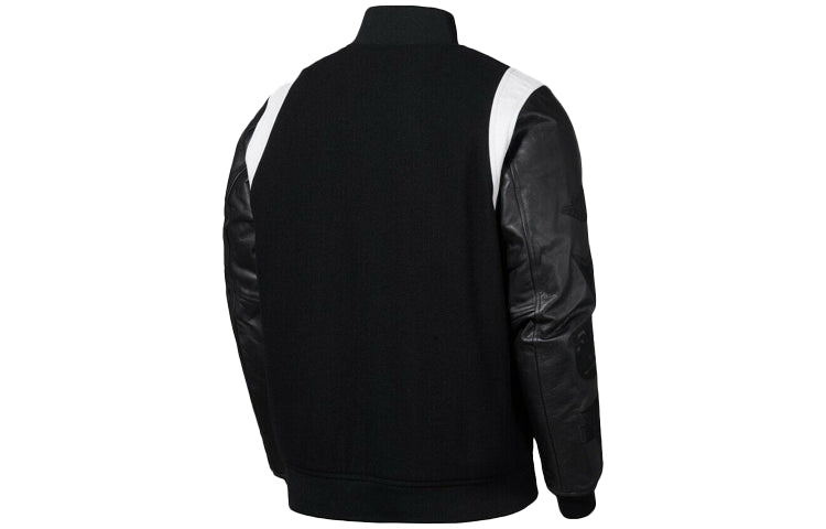 Air Jordan DNA Varsity Jacket Sleeve Colorblock Casual Black AT9959-011