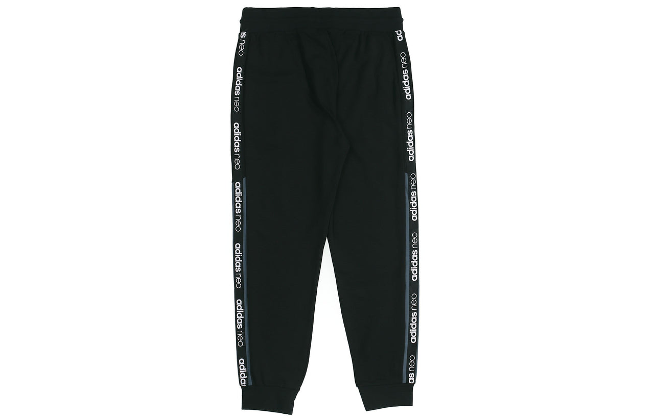 adidas neo M Ss Tp 1 Splicing Sports Pants Black FN6533