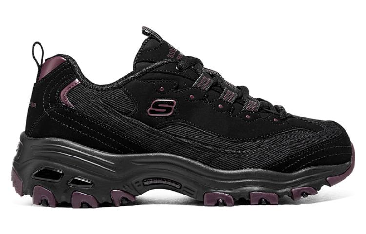 (WMNS) Skechers D'LITES 1.0 'Black' 149906-BKPR