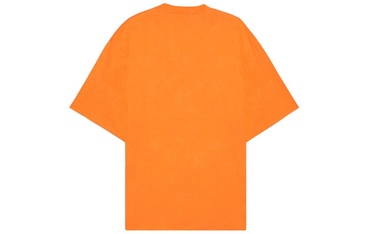Balenciaga Languages Logo T-Shirt 'Orange Black' 641614TJVI37513