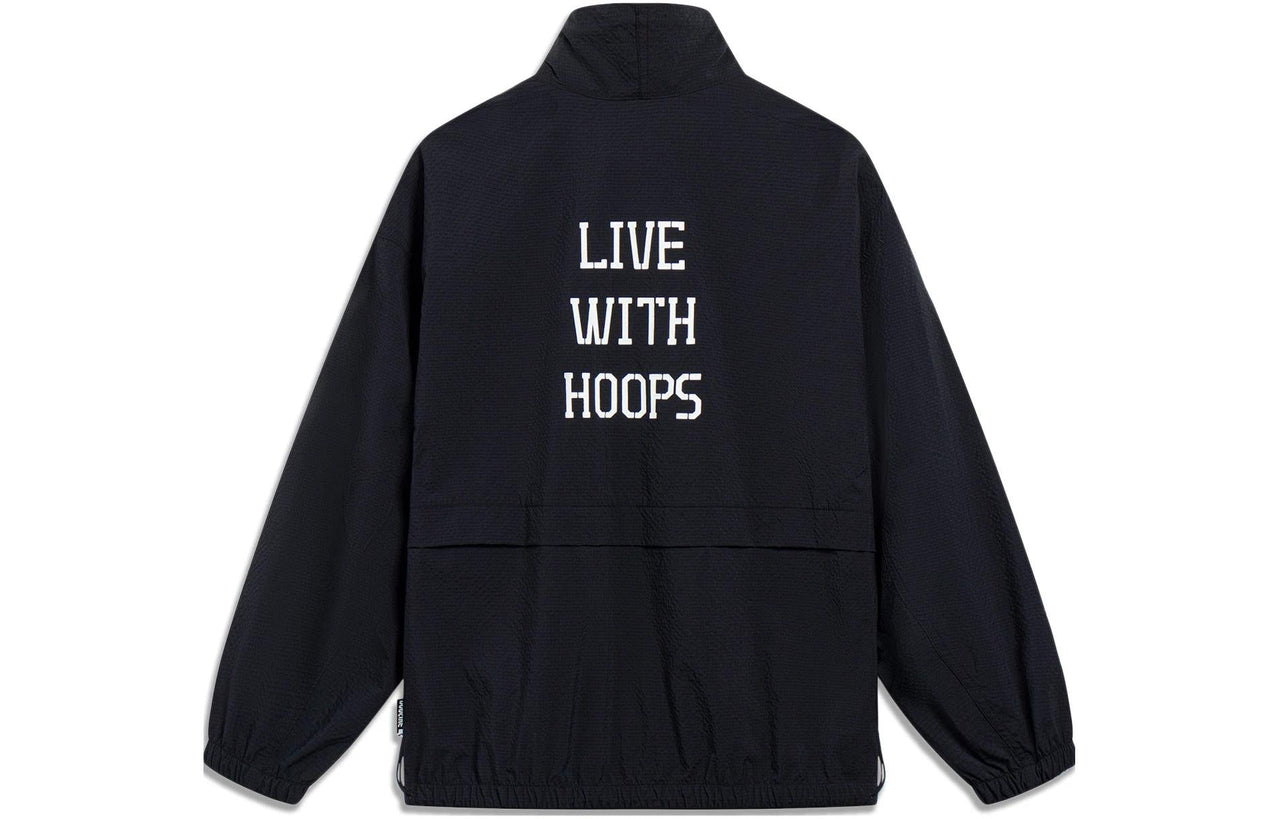 Li-Ning BadFive Live With Hoops Graphic Jacket 'Black' AFDT189-3