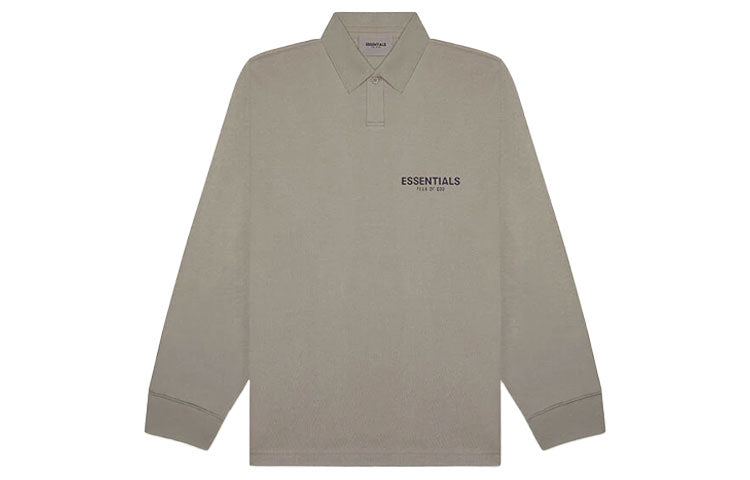Fear of God Essentials FW20 Long Sleeve Polo Shirt 'Taupe' FOG-FW20-355