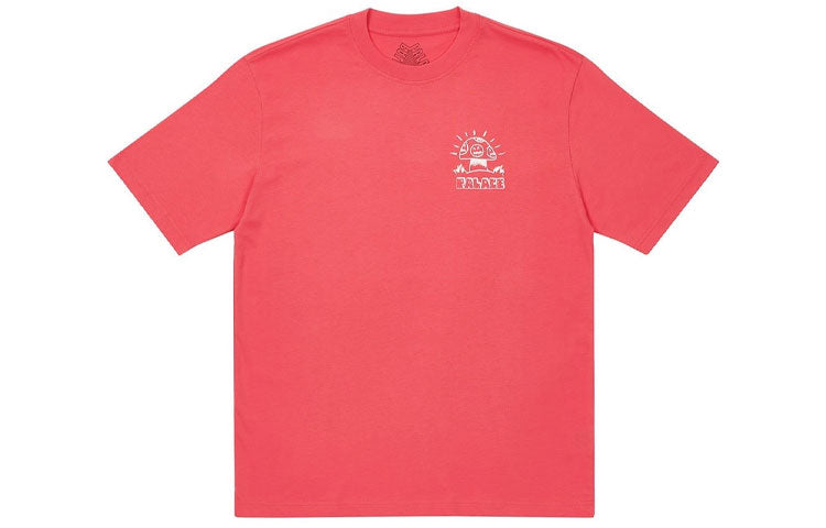 PALACE x Lotties Crossover Dragon Alphabet Pattern Short Sleeve Unisex Pink P20TS062
