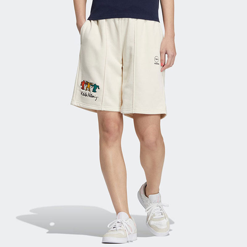 adidas Neo X Keith Haring Shorts 'White' HS6831