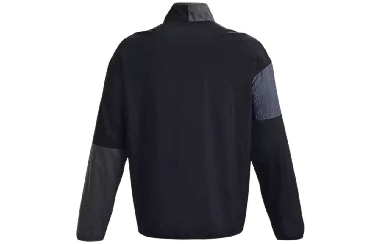 Under Armour Curry Woven Raincoat Jacket 'Grey Black' 1377304-001