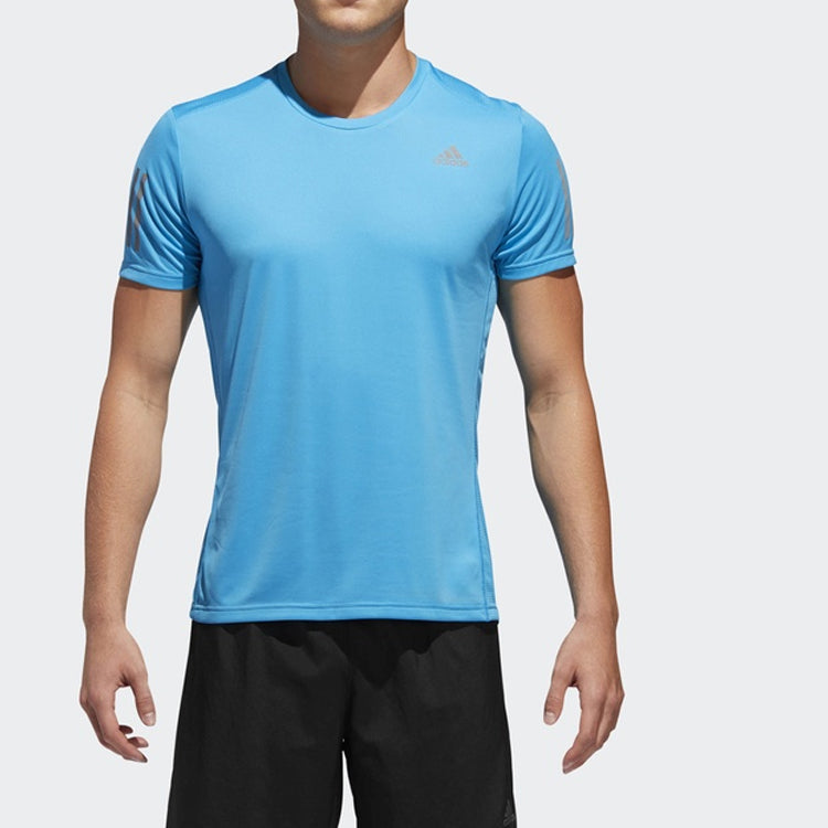 adidas Own The Run Sports Short Sleeve Tee 'Red Grey' DX1313